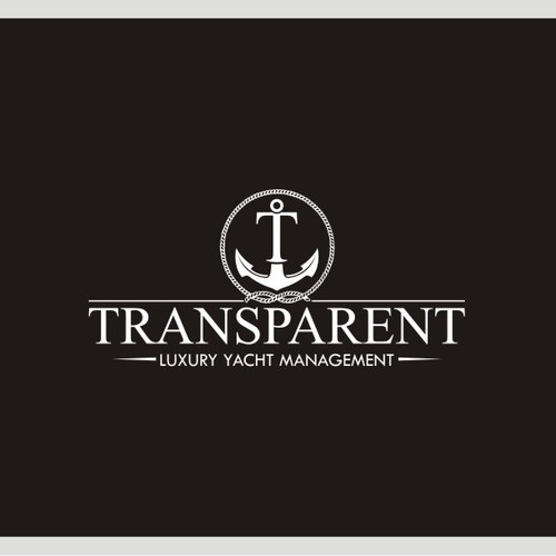 logo for TRANSPARENT Luxury Yacht Management Design by edelwild