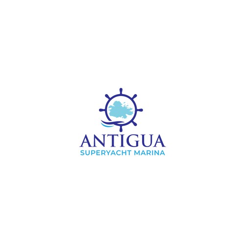 Logo for Antigua Superyacht Marina Design by Elite Craters