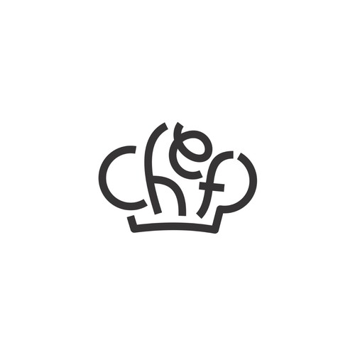 "CHEF": Food & Cooking Social Media Logo Design by O N I X