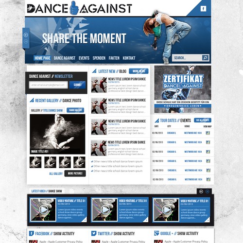 Web page design contest entry by eskimoweb