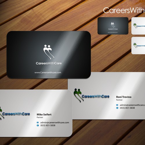 Hire Me business cards Design réalisé par sadzip