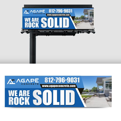 AN AMAZING CONCRETE COMPANY BILLBOARD NEEDED Aprox 14’ tall and 48’ wide Design by rskideas