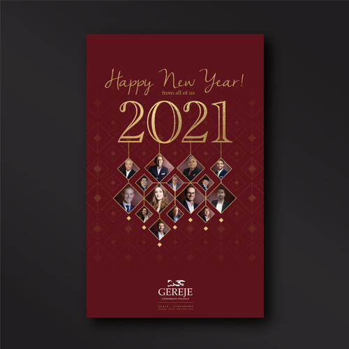 Happy new year card for GEREJE INVESTMENT BANK Design by **Faith**