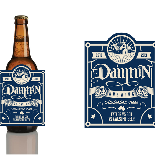 logo for Dainton Brewing Diseño de Widakk