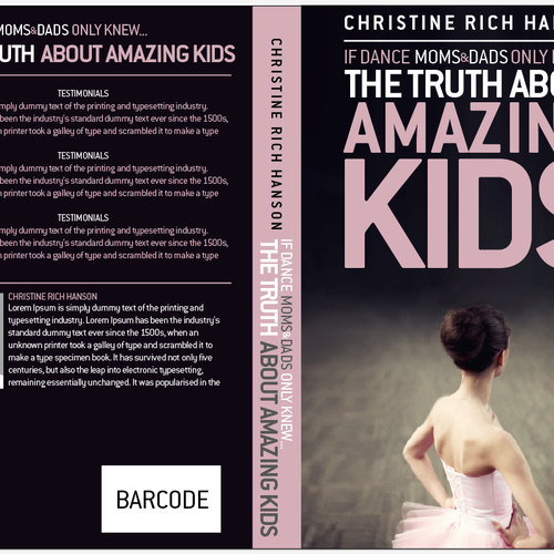 book cover for "The Truth About Amazing Kids     If Moms & Dads Only Knew..." Design por dejan.koki