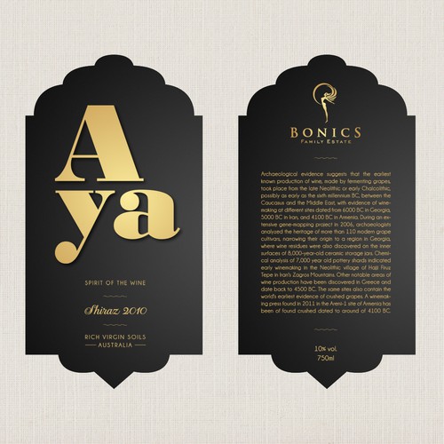 Design di All New Luxury Wine Label di Ko studio