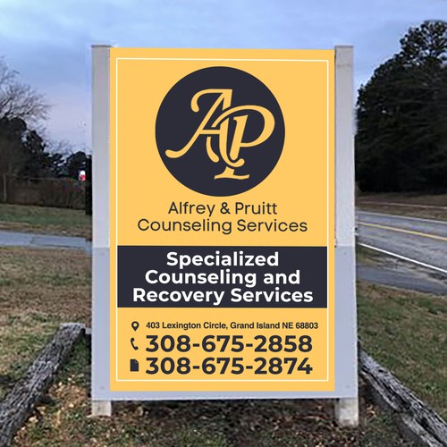 We Need a Professional Street-Facing Sign for Our New Counseling Location Design by Creativity symbol