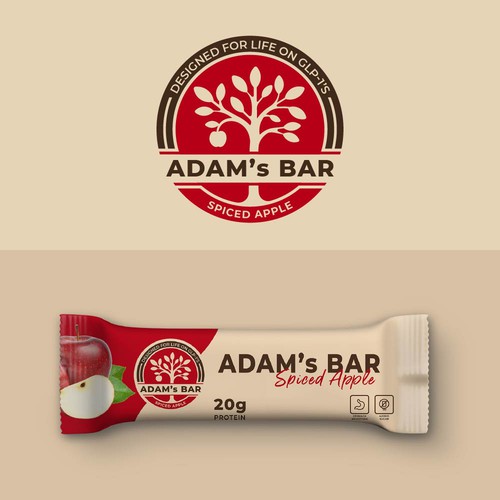 Adams Bar - Nutrition Bar for GLP1 patients Design by line2code