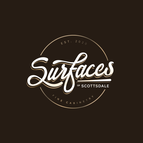 Custom typography for Surfaces of Scottsdale
