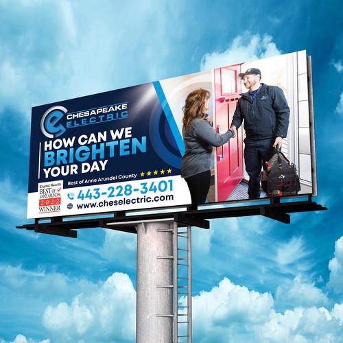 Chesapeake Electric Billboard Design by SoftSkills