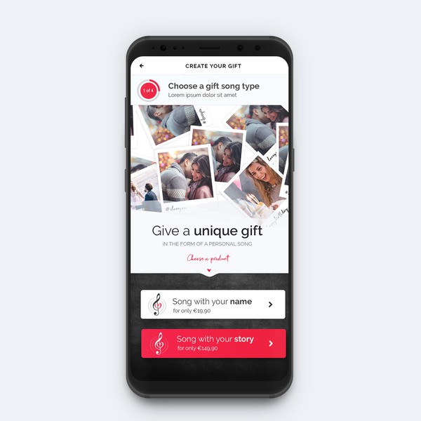 Product page - mobile version