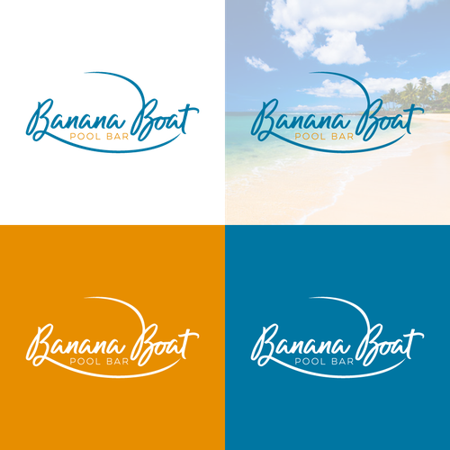 Banana Boat Pool Bar Logo Design Logo Design Contest 99designs
