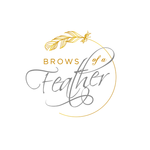 A girly and pretty logo for Brows of a Feather | Logo design contest