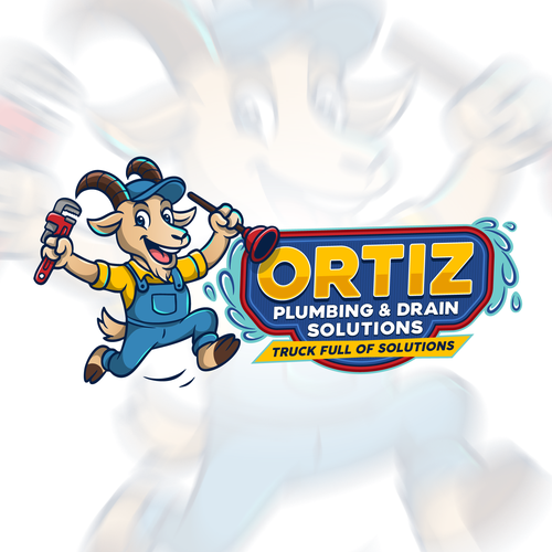 Design a bold GOAT mascot logo for a San Diego plumbing company Design by Evanscrea™