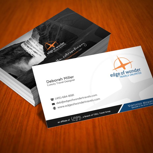 Create a card that exudes the awesomeness of luxury adventure travel Design by arjay_gfxdesigns