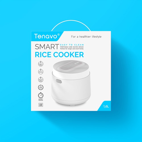 Design a modern package for a smart rice cooker Design by Haris3