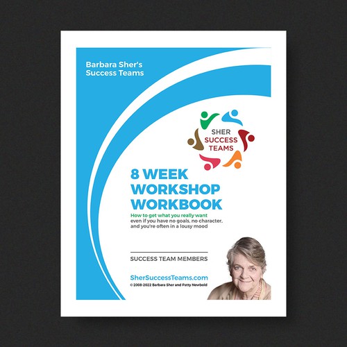 Workbook front cover for adults with big dreams - make me smile Design by Xnine