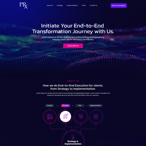 High-End Consulting Website Design Design by Web Hub