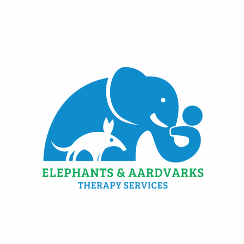 Elephants and Aardvarks helping sick kids in playful fun way. Design by Lviosa