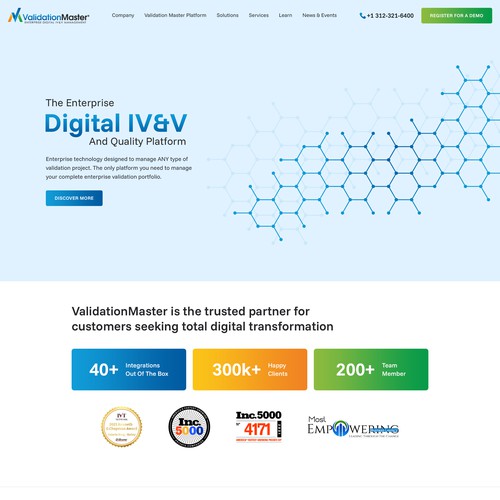 ValidationMaster Digital IV&V Website Re-Design Project Design by pixelwebplanet