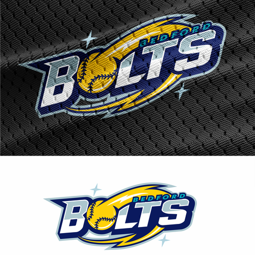 Team logo for the Bedford Bolts girls softball team Design by komobabus