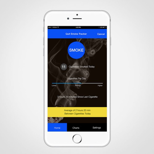 Quit Smoking app for Apple iPhone App design contest
