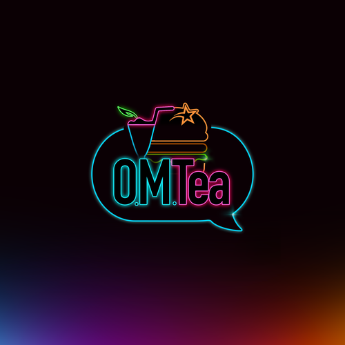 Design eye catching logo for bubble tea shop. Design by Maria Angelica Gomez