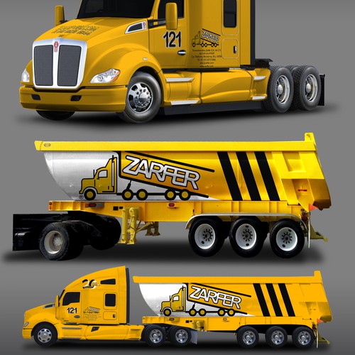 Designs | Make a new design for ZARFER trucks. | Car, truck or van wrap ...