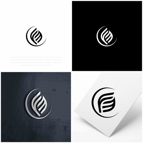Design a plain logo with 2 initials - Easy to design! Clear instructions Design by colorworks™