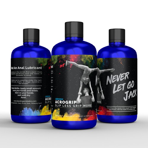 Circus Acrobat needs a product label! Design by interaksi