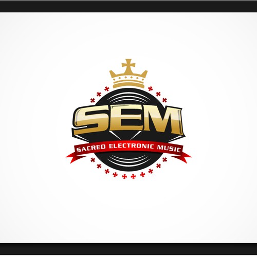 Record Label logo for Sacred Electronic Music (S.E.M.) Diseño de RGB Designs