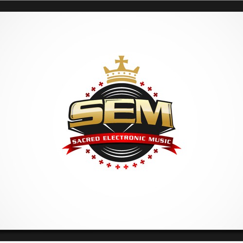 Record Label logo for Sacred Electronic Music (S.E.M.) Réalisé par RGB Designs