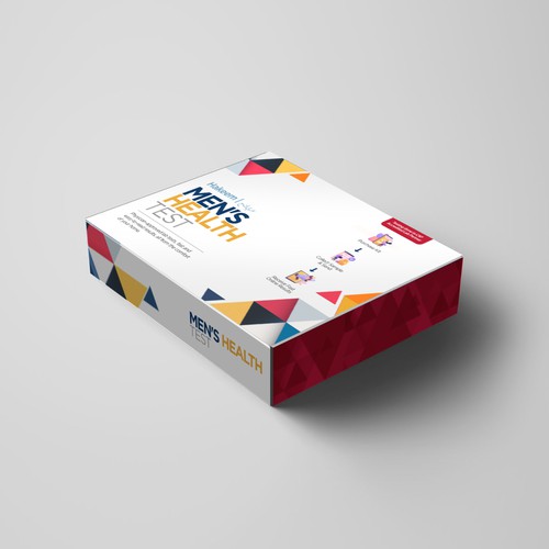 Design a box for convenient at home diagnostic testing Diseño de sougatacreative