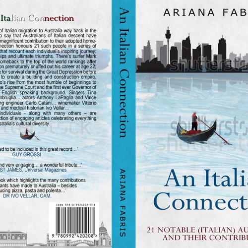 An Italian Connection: book cover design Diseño de zarra9