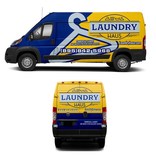 Laundry Haus delivery van Design by Anugerah ilahi