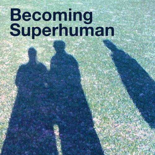 "Becoming Superhuman" Book Cover Design by sharhays