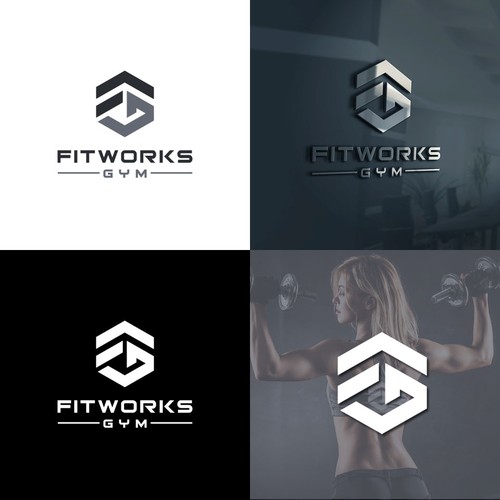 Fitworks Gym needs a modern, clean logo and font without clutter Logo