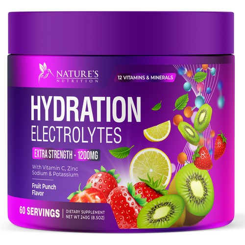 Hydration Electrolytes Design Needed for Nature's Nutrition Design by UnderTheSea™