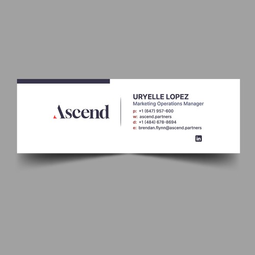 Design di Ascend Partners New Branded Email Signature di Xnine