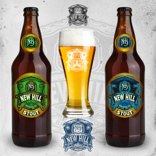 Blend sophistication with edge to create attention grabbing logo for New Hill Brewing Co. Design by DataDesign99d