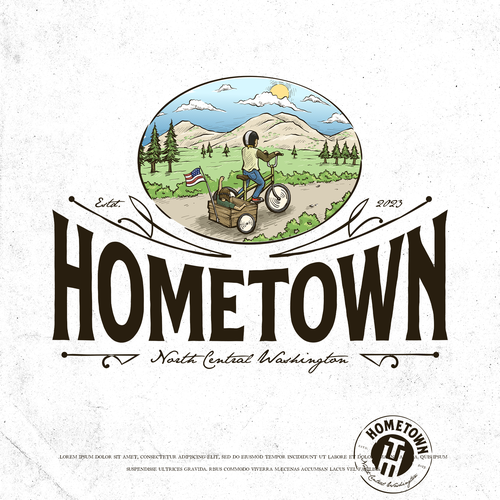 No Town Like HomeTown. Let's explore!!! Design by EARCH