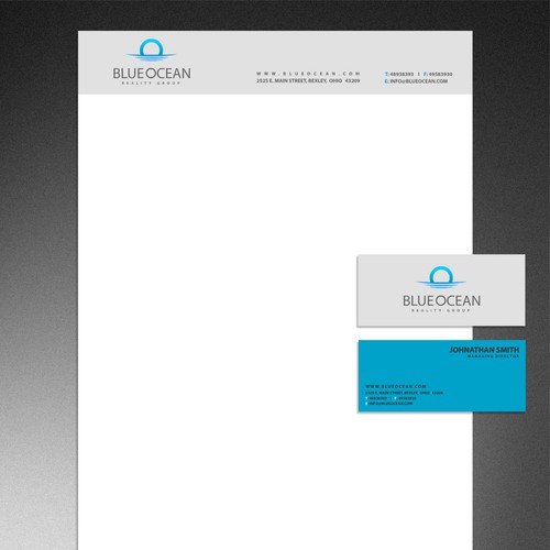 Design di Blue Ocean Realty Group Logo, Business Cards and Letterhead di mutahar
