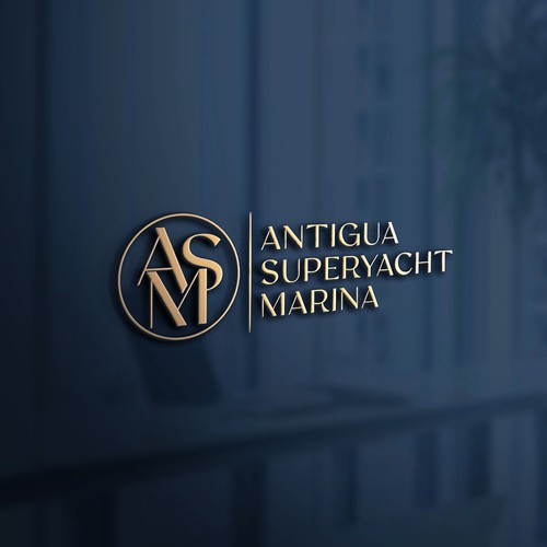 Logo for Antigua Superyacht Marina Design by MST ❥❣ ❥❣