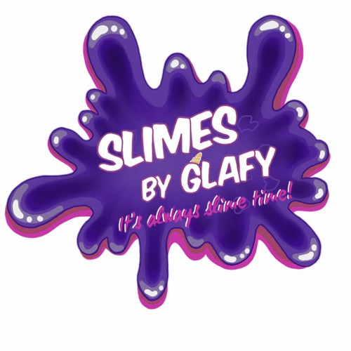 Cute and playful logo for girl making slimes :) | Logo design contest