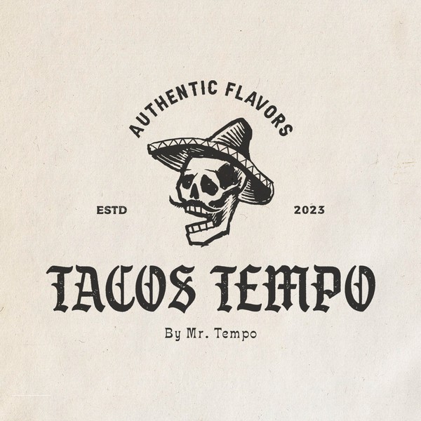 Design by drawdrainer titled "Vintage Hand-drawn logo design for Tacos Company"