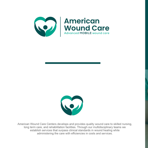 Clean logo for mobile wound care center Design by DK@99