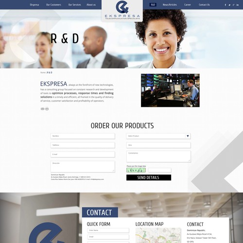 Parallax Website Design Wanted for Ekspresa Diseño de DezignLAB