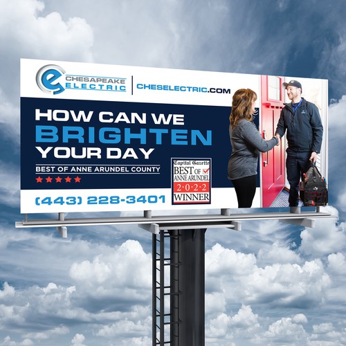 Chesapeake Electric Billboard Design by Brainovative