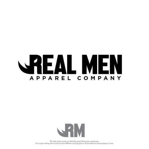 Real Men Apparel Company Logo Design by pianpao