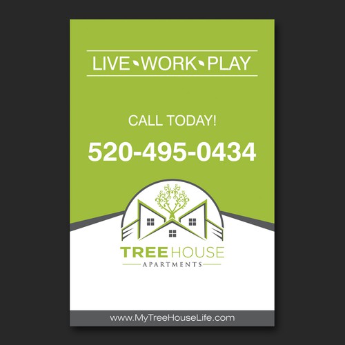 Treehouse Apartments Banner Design by 4j 8tang